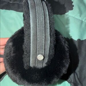 UGG Black Fuzzy Ear Muffs